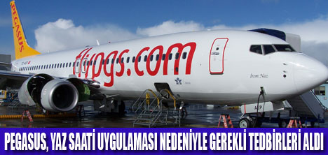 PEGASUSTAN YAZ SAATİ ÖNLEMİ