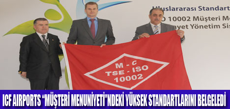 ICF AIRPORTS ISO BELGESİ ALDI