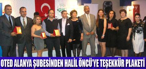 OTEDTEN HALİL ÖNCÜYE TEŞEKKÜR