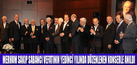 SABANCI 7. YILINDA KONSER İLE ANILDI