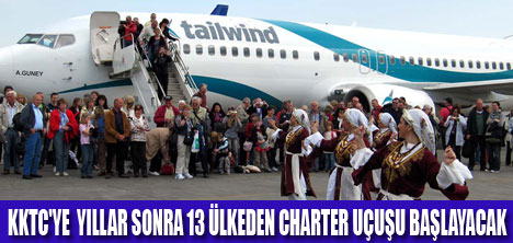 KKTC'YE İLK CHARTER SEFERİ YAPILDI