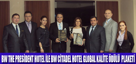 BW OTELLERİNE GLOBAL KALİTE ÖDÜLÜ