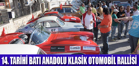 KLASİK OTOMOBİLLER BODRUMDAN GEÇTİ