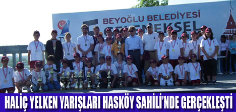 MİNİK YELKENCİLER HALİÇTEYDİ