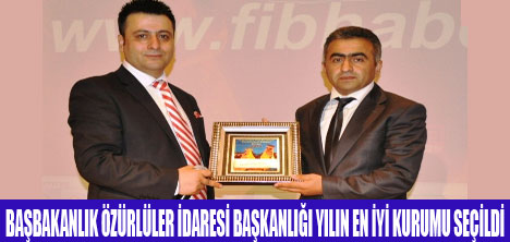 ÖZÜRLÜLER İDARESİ YILIN EN İYİ KURUMU