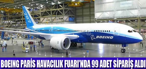 BOEINGE 18,5 MİLYAR $ LIK SİPARİŞ