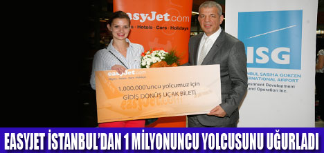 1 MİLYONUNCU YOLCU ÖDÜLENDİRİLDİ