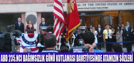 ATATÜRKÜN SÖZLERİ  ABD DAVETİYESİNDE