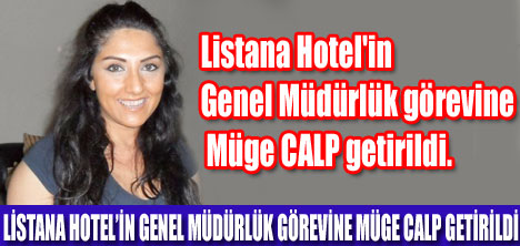 LİSTANA HOTELE YENİ GENEL MÜDÜR