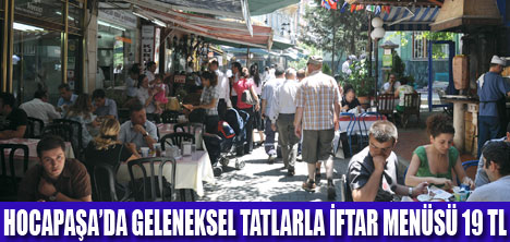 SİRKECİ HOCAPAŞADA İFTAR 19 TL