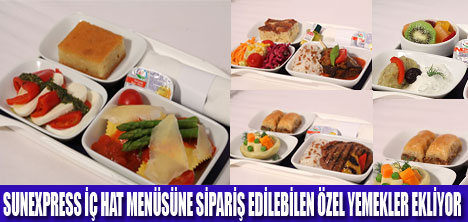 SUNEXPRESSTE SİPARİŞ YEMEK LİSTESİ