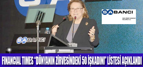 GÜLER SABANCI DÜNYANIN ZİRVESİNDE