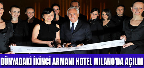 ARMANI HOTEL MILANODA AÇILDI