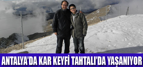 ANTALYADA KAR KEYFİ