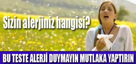 SİZİN ALERJİNİZ HANGİSİ?