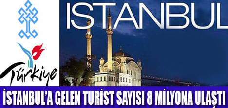 İSTANBULA GELEN TURİST SAYISI ARTIYOR