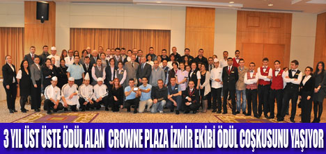 CROWNE PLAZA İZMİRİN ÖDÜL COŞKUSU