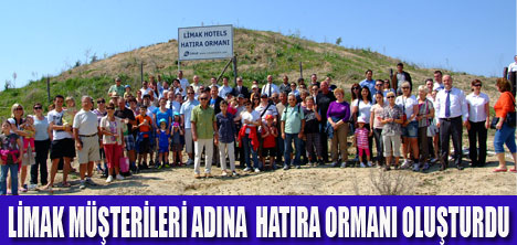 LİMAK HATIRA ORMANINA ON BİN FİDAN