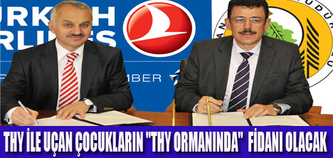 THY ÇOCUKLAR İÇİN FİDAN DİKİYOR