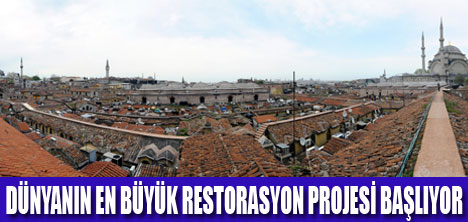 KAPALIÇARŞIDA RESTORASYON BAŞLIYOR