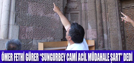 SUNGURBEY CAMİİNDE TARİH YOK OLUYOR