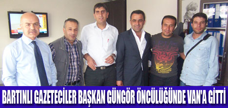 BARTIN’DAN VANLI GAZETECİLERE ZİYARET