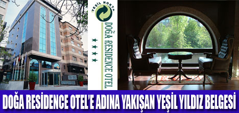 ANKARA'NIN İLK  YEŞİL YILDIZLI OTELİ