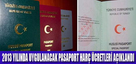 PASAPORT HARÇ ÜCRETLERİ ZAMLANDI