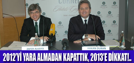 2013’DE HEDEF TURİZM GELİRİNİ ARTTIRMAK