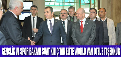 BAKAN SUAT KILIÇ’TAN  TEŞEKKÜR