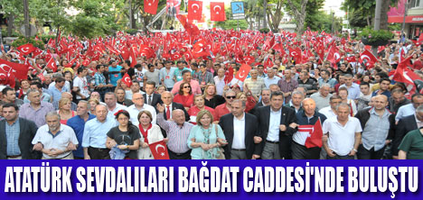 BAĞDAT CADDESİ’NDE YÜZBİNLER YÜRÜDÜ