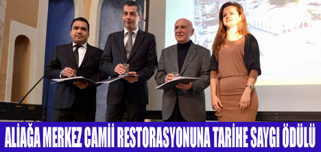 CAMİİ RESTORASYONU, ALİAĞA’YA ÖDÜL GETİRDİ