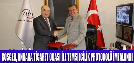 KOSGEB ATO’DA TEMSİLCİLİK AÇACAK