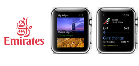 Emirates Yeni Uygulaması İle  “Apple Watch”a Hazır