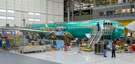 Boeing ilk 737 MAX’ın Son Montajına Başladı