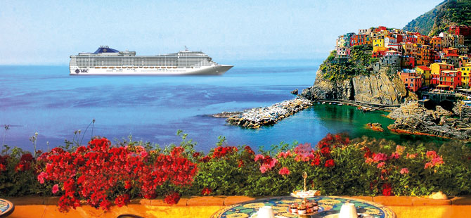 MSC Cruises’un düzenlediği, 7 gece, 9 ve 12 gecelik Akdeniz turu