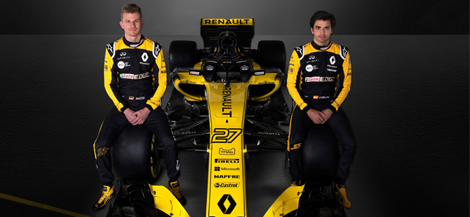 Renault Sport Formula 1 Takımı, yeni sezonda yarışacağı Renault R.S. 18 aracını tanıttı