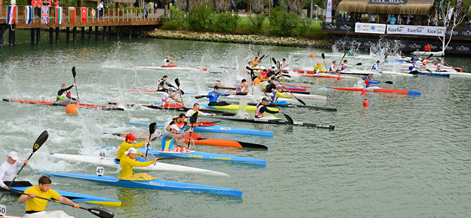 Gloria Canoeing Cup 5 Bin Metre Durgunsu Turnuvası Antalya’da gerçekleştirildi