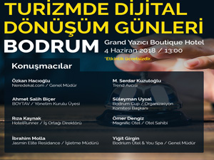 Bodrum’da  “Turizmde Dijital Dönüşüm” konulu eğitim seminer verilecek 