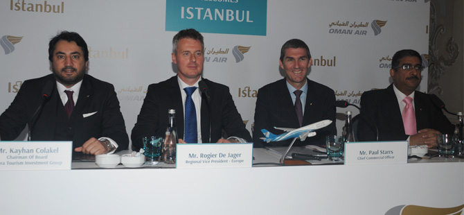 Muscat'tan İstanbul’a gelen Oman Air’e ait  Boeing 737 Max, AHL’ye ilk teker koyan uçak olma özelliği yaşadı