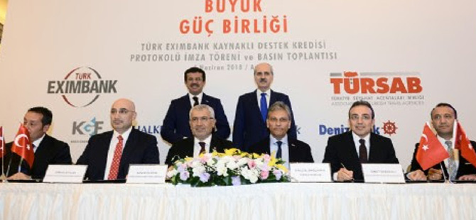 Seyahat acentalarına,Türk Eximbank Kaynaklı Destek Kredisi Protokolü imzalandı