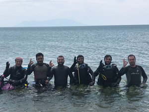 TÜSAT(Trakya Üniversitesi Su Altı Topluluğu) Enez’de keşif ve araştırma dalışları yaptı