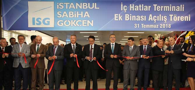 İstanbul Sabiha Gökçen Yeni İç Hatlar Terminal Binası Hizmete Açıldı