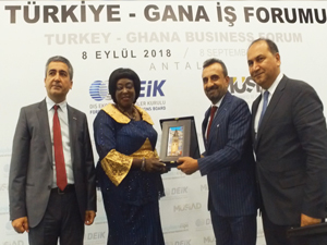 Turan Koçyiğit, Türkiye-Gana ticaret hacmini 1 milyara çıkarmak istediklerini söyledi 