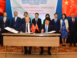 Türkiye –Çin Turizm Tanıtım çalışmaları atılan imzalarla hızlanacağı yeni bir döneme girdi