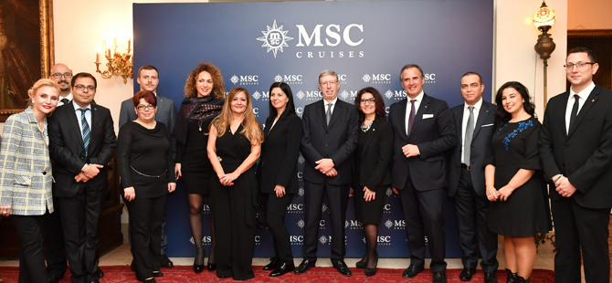 MSC Cruises, İstanbul’daki yetkili satış acentelerini tarihi Venedik Sarayı’nda ağırladı