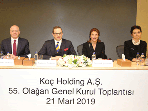 Koç Holding’in 55. Olağan Genel Kurulu, Koç Ailesi, Koç Holding üst yönetimi ve hissedarların katılımıyla gerçekleşti