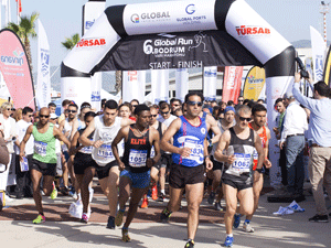 Global Run Bodrum’un altıncısı yarı maraton olarak gerçekleşti