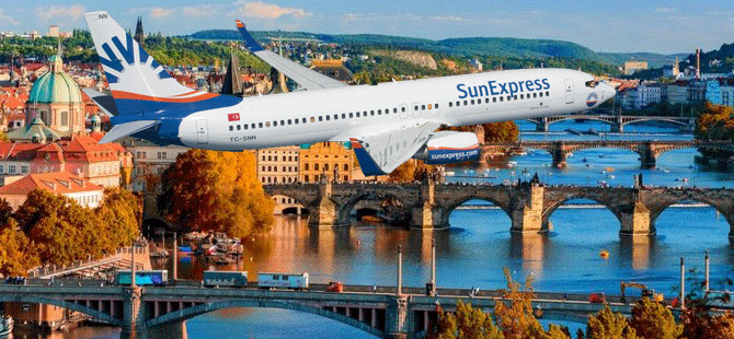 SunExpress, 11 Haziran tarihi itibariyle Antalya – Prag uçuşlarına başlıyor