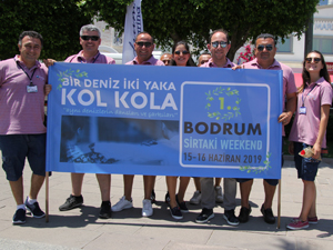 "Bir deniz iki yaka kol kola" Sirtaki Festivali Muğla'nın Bodrum ilçesinde düzenlendi 